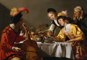 Koncert, ok. 1627 r. autorstwa Gerrit van Honthorst