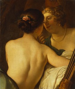 Jowisz w przebraniu Diany uwodzi Callisto autorstwa Gerrit van Honthorst