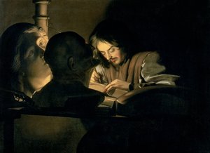 Artysta w pracy autorstwa Gerrit van Honthorst