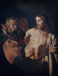 Niedowierzanie św. Tomasza, ok. 1620 (olej na płótnie) autorstwa Gerrit van Honthorst