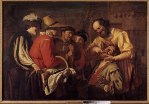 Wyciągacz zębów Obraz Gerrita Van Honthorsta (1590-1656) autorstwa Gerrit van Honthorst