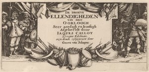 Strona tytułowa autorstwa Gerrit van Schagen after Jacques Callot