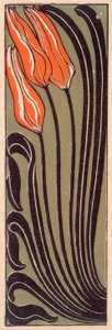 tulipanowa ozdoba autorstwa Gertrud Kleinhempel