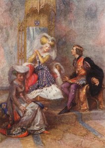 Szekspir, Król Henryk V (kolorowa litografia) autorstwa Gertrude E. Demain (after) Hammond