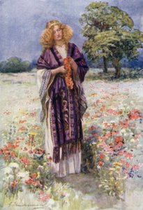 The Fair Serena (litografia kolorowa) autorstwa Gertrude E. Demain (after) Hammond