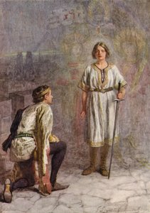 Sztuka Williama Szekspira: Król Henryk VI (kolorowa litografia) autorstwa Gertrude E. Demain (after) Hammond