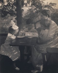 Przyjęcie w ogrodzie autorstwa Gertrude Käsebier