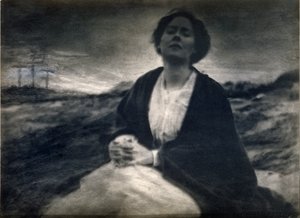 Dziedzictwo macierzyństwa, 190004 (platynowy nadruk z kilkoma dodatkami ręcznymi) autorstwa Gertrude Käsebier