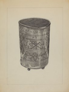 Zlewka cynowa, ok. 1930 r. 1936.