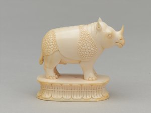 Biały biskup, figura szachowa, Indie, 1820 ok autorstwa Geskel Saloman