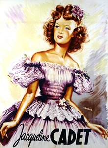 Plakat Jacqueline Cadet (kolor lito) autorstwa Geza Vandor