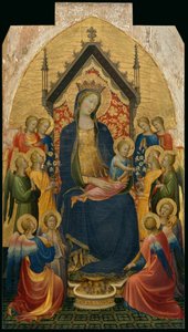 Madonna z Dzieciątkiem i muzykującymi aniołami, ok. 1410 (tempera i złoto płatkowe na panelu)