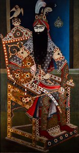 Fath-Ali Shah Qajar autorstwa Ghulan Asad Quajar