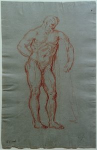 Studium według postaci Herkulesa Farnese