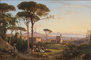 Neapol widziany z La Conocchia, 1844.