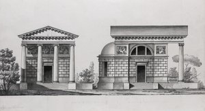 Projekt kościoła dla rodziny Tutomlin autorstwa Giacomo Antonio Domenico Quarenghi