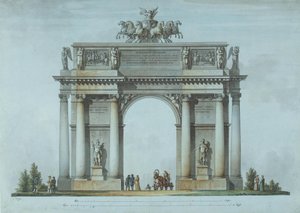 Brama triumfalna Narwy w Petersburgu, 1814 r.