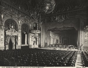 Sala koncertowa, kasyno Montecarlo, Monako