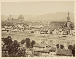 Florencja. Panorama autorstwa Giacomo Brogi