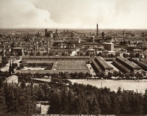 Panorama Bolonii: widok z San Michele in Bosco.