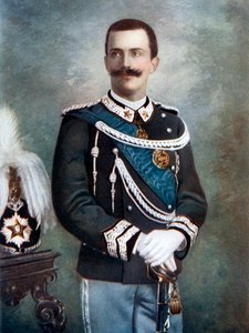 Wiktor Emanuel III, król Włoch, koniec XIX-początek XX wieku.