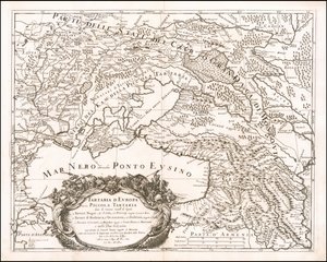 Mapa Małych Tatarów z 1684 r. autorstwa Giacomo Cantelli da Vignola autorstwa Giacomo Cantelli