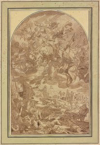 Wielka plaga Neapolu w 1656 r. autorstwa Giacomo Farelli