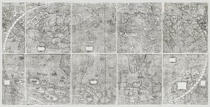 Uniwersalna mapa świata, Gastaldi, Giacomo autorstwa Giacomo Gastaldi