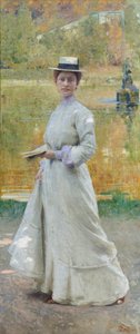 Portret w plenerze, ok. 1902 (olej na płótnie)