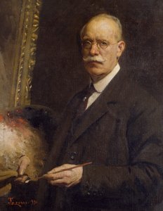 Autoportret, Giacomo Grosso (1860-1938), olej na płótnie, 84x66 cm