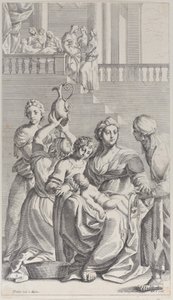 Narodziny św. Benedykta, 1687-1717. autorstwa Giacomo Maria Giovannini