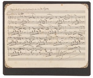 Fragment Marsza Koronacyjnego Meyerbeera autorstwa Giacomo Meyerbeer