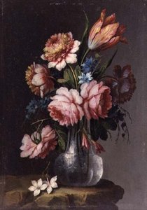 Róże, Tulipany i Piwonie autorstwa Giacomo Nani
