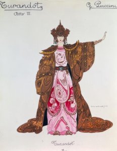 Figurka Turandot w III akcie autorstwa Giacomo Puccini
