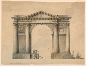 Projekt łuku triumfalnego dla Napoleona IN, Bergamo, Włochy