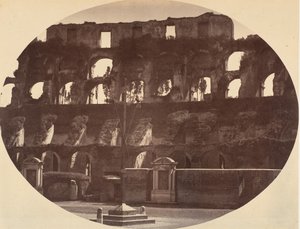 Wnętrze Koloseum, lata 50. XIX wieku. autorstwa Giambattista Altadonna