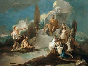 Apollo i Marsjasz, autorstwa Giambattista Tiepolo