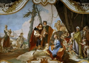 Rachela ukrywająca Terafina przed swoim ojcem Labanem, ok. 1728 r.