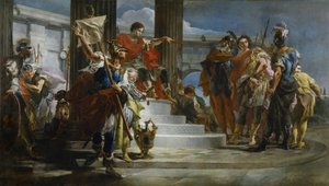 Scypion Afrykański uwalnia Massiva autorstwa Giambattista Tiepolo