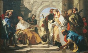 Patroni rodziny Crotta autorstwa Giambattista Tiepolo
