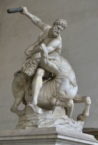 Herkules w walce z centaurem Nessus autorstwa (after) Giambologna