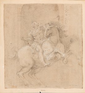 Cesarz Konstantyn na koniu. autorstwa Gian Lorenzo Bernini