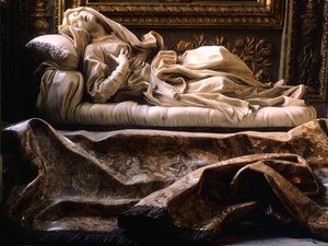 Włochy, Rzym, kościół San Francesco Ripa, bł. Ludwika Albertoni autorstwa Gian Lorenzo Bernini