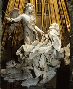 Włochy, Rzym, kościół Santa Maria della Vittoria, Ekstaza św. Teresy z Avila autorstwa Gian Lorenzo Bernini
