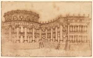 Luwr, fasada wschodnia autorstwa Gian Lorenzo Bernini
