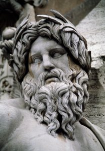 Personifikacja Gangesu, Fontanna Czterech Rzek (XVI w.), proj. Gian Lorenzo Bernini (Neapol autorstwa Gian Lorenzo Bernini