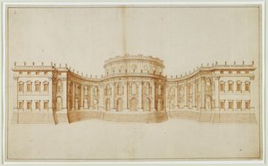 Projekt dla Luwru ... autorstwa Gian Lorenzo Bernini