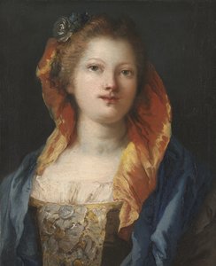 Portret kobiety, 1762-70 autorstwa Giovanni Domenico Tiepolo