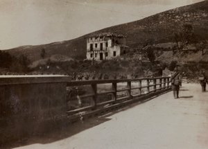 Album "Pictures of War II": Żołnierze włoscy w Val Chiusone do Podsenicy, 09/1917 (zdjęcie czarno-białe)