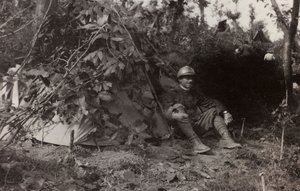 Album "Pictures of War II": Żołnierze włoscy w Val Chiusone do Podsenicy, 09/1917 (zdjęcie czarno-białe)